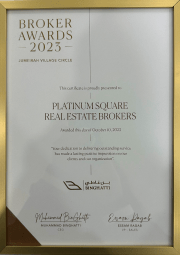 Binghatti Broker Awards 2023 — Certifikát ocenenia