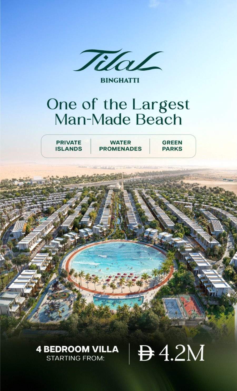Tilal by Binghatti – luxusné vily pri súkromnej lagúne